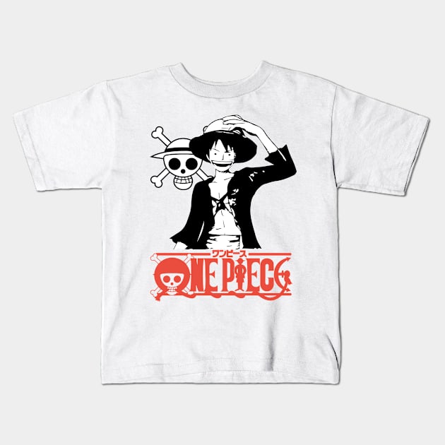 ONE PIECE T-SHIRT FUN T-SHIRT PO04 Kids T-Shirt by Huko